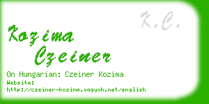 kozima czeiner business card